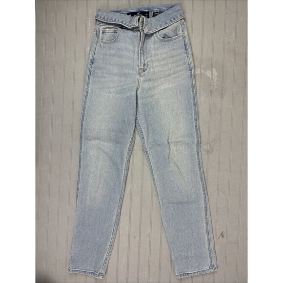 Hollister Denim - Hollister Size 0 Womens Jeans Ultra High Rise Mom Stretch Light Wash